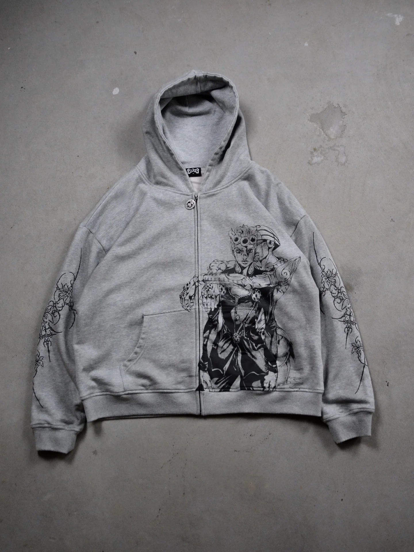 Jojo Bizarre Adventure Silver Chariot Zip Up Hoodies Women Y2k Oversized Hoodie Hip Hop Couples Harajuku Street Men Sweatshirt