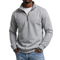 Outdoor Men Zipper Sweatshirts Spring Quarter Zip Pullover Half Zipper Hoodie for Men Gym Man Autumn Solid Men's Sweatshirt Coat