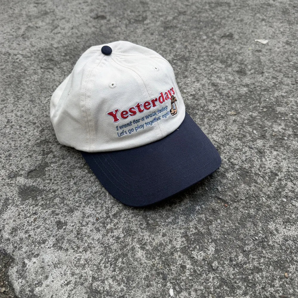 Embroidery Color Kanye West Sunshade Sunscreen Hip Hop Cycling Outdoor Hat Trend Baseball Cap