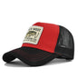 Man hat High Quality Fishing Cartoon Snapback Baseball Cap Hip Hop Dad Mesh Hat Trucker Hat Outdoor Sports Cycling Travel SunHat