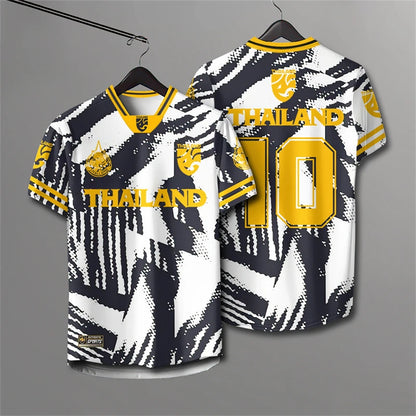 Elephant Thailand 3D Printed Rugby Collar Short Sleeve Summer Street T Shirt Man High Quality Oversized Breathable