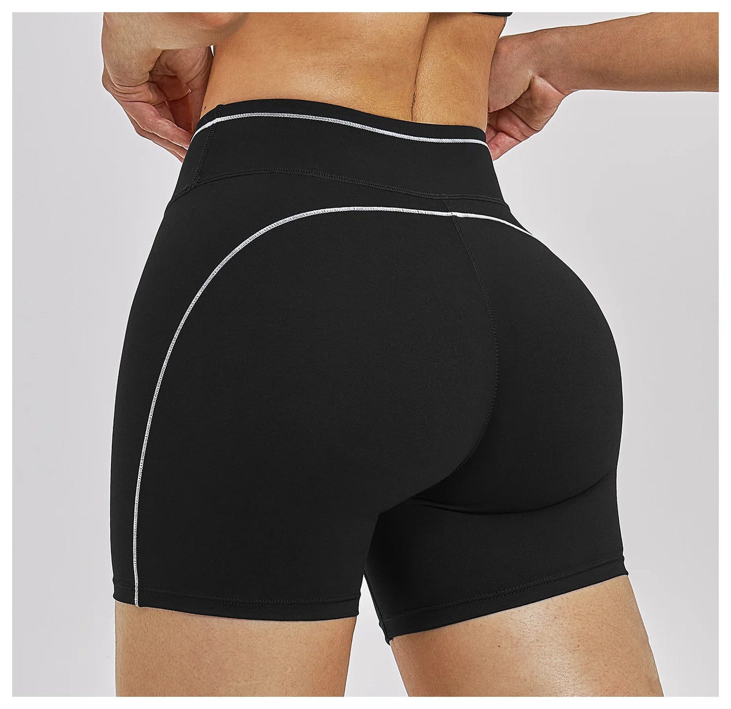 Women Running Sports Shorts Buttock Lift Gym Leggings Women Summer Shorts Cycling Slim Fit Workout Shorts High Waist Yoga Shorts