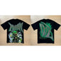 Unisex Couple Street Style Angel Print Summer Top Round Neck Short Sleeve T-Shirt