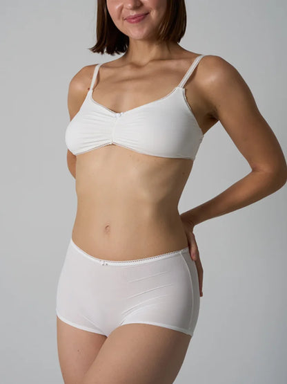 Lace Bra Set Skin-like High Elastic Breathable Women's Underwear Large Chest Small Appearance Innerwear Panties Set