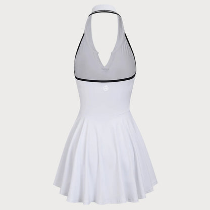 New Tennis Dress Bum Women Sexy Soft Thin Breathable Yoga Skirts Running Badminton Solid Nylon Outfits Female Activewear Workout