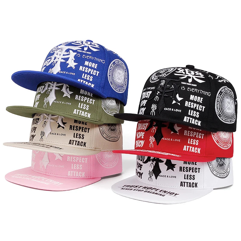Fashionable Creative Baseball Hat T Graffiti Embroidery Street Hip Hop Hat Daily Casual Wear Sunshade Hat Flat Edge Hat