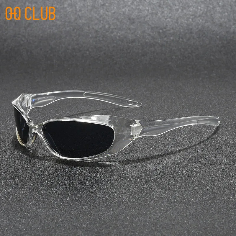O-Q CLUB New Y2k Sunglasses For Men And Women Sports Cycling Glasses Women Trendy Street Sunglasses Men Fashion Shades Lunette