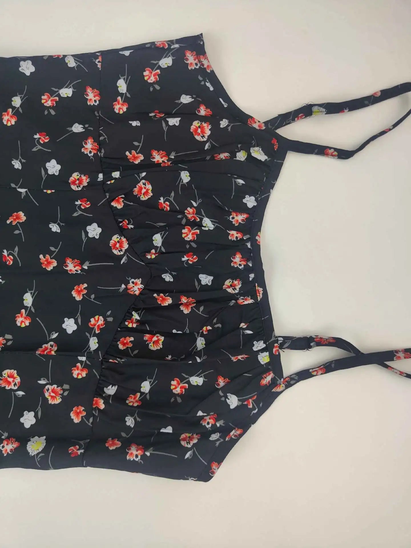 Women Elegant Floral Beach Vacation Streetwear Sexy Low Cut Beach Party Slim Slit Dress Chic Bodycon Lady Sleeveless Vestidos