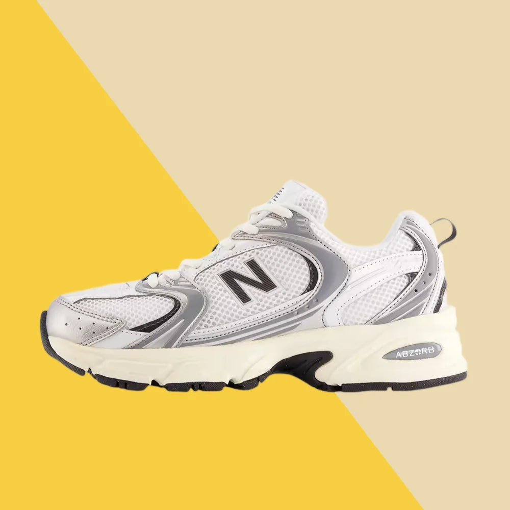 New Balance NB530 Comfortable, Lightweight, Durable Fabric Low-Top Training Running Shoes for Men and Women, Silver, U530ESA