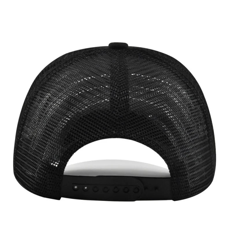Man hat High Quality Fishing Cartoon Snapback Baseball Cap Hip Hop Dad Mesh Hat Trucker Hat Outdoor Sports Cycling Travel SunHat