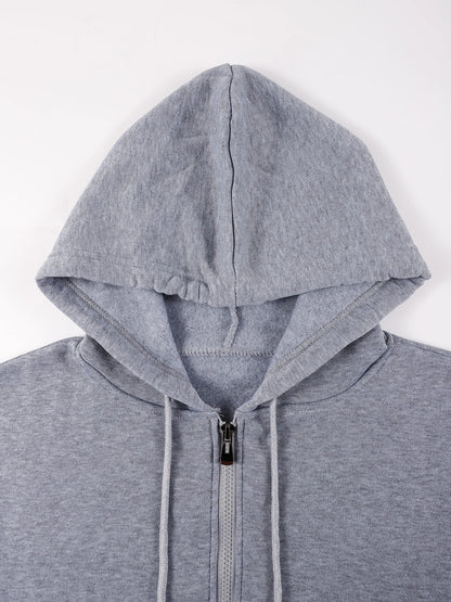 Profashion  Solid Zipper Hoodie Women Warm Fleece Hoodies Autumn Casual Hoody  Street Pocket Sportswear Oversized All-Match Female veste