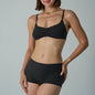 Lace Bra Set Skin-like High Elastic Breathable Women's Underwear Large Chest Small Appearance Innerwear Panties Set