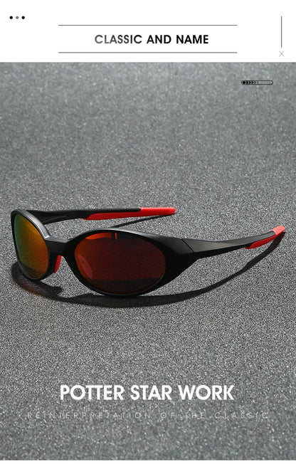 New Trendy Snow Sports Sunglasses, Outdoor Cycling Goggles, Windproof European and American Polarized Sunglasses