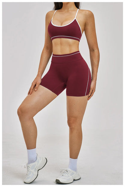 Women Running Sports Shorts Buttock Lift Gym Leggings Women Summer Shorts Cycling Slim Fit Workout Shorts High Waist Yoga Shorts