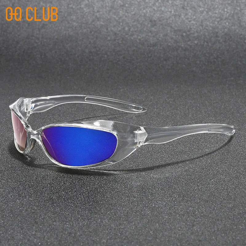 O-Q CLUB New Y2k Sunglasses For Men And Women Sports Cycling Glasses Women Trendy Street Sunglasses Men Fashion Shades Lunette