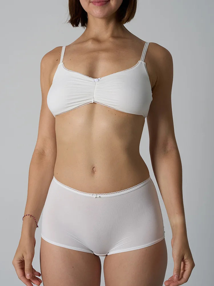 Lace Bra Set Skin-like High Elastic Breathable Women's Underwear Large Chest Small Appearance Innerwear Panties Set