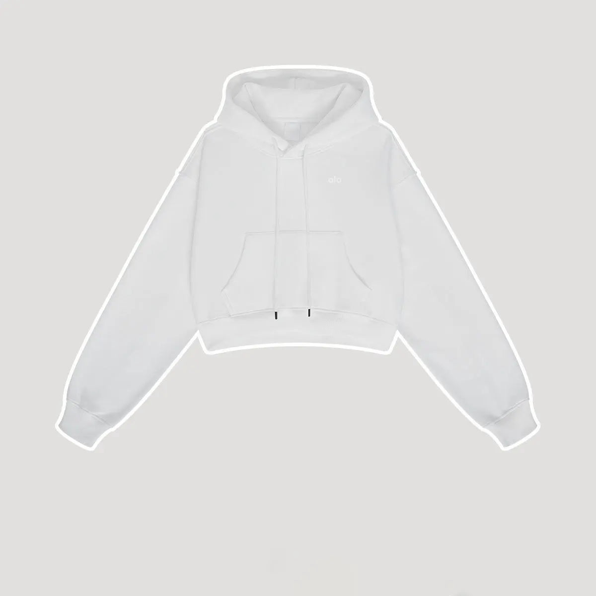 Profashion  Loose Hoodies Women Autumn Winter Long Sleeve Crop Top Streetwear Solid Drawstring Hooded Shirt Casual Female Sweatshirt