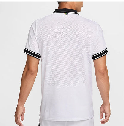 Nike genuine Court Heritage Men's Collared Tennis T-Shirt FQ2102-100