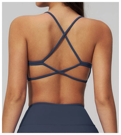 Sports Bras Woman Quick-Dry Women Underwear Sporty Woman Top Summer Slim Fit Casual Backless Running Sports Wear Female Clothing