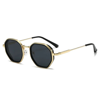 1 Pair Unisex Round Metal Fashionable Sunglasses Vintage Irregular punk Man Sun Glasses Classic UV400 Male Female Eyeglasses