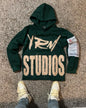 American Vintage Oversized Skull Graphic Zipper Hoodie Men Y2K Harajuku Hip Hop Gothic Couple Casual Joker Sweatshirt Coats