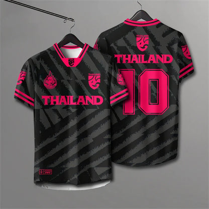 Elephant Thailand 3D Printed Rugby Collar Short Sleeve Summer Street T Shirt Man High Quality Oversized Breathable