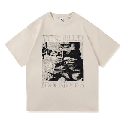 Yungblud Idols World Tour T Shirt New Fashion Men/Women Hip Hop Aesthetic Wings T-shirt High Quality Cool Cotton Tees Shirts
