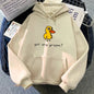 The Duck Song Got Any Grapes Printed Hoodies Kawaii Cartoon Women Sweatshirts Fashion Casual HipHop Sweatshirt Harajuku Unisex