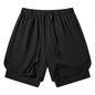 Women's Gym Workout Running 2 in 1 Shorts Summer Athletic Quick Dry Dual-Layered Shorts with Phone Pocket Towel Loop Activewear