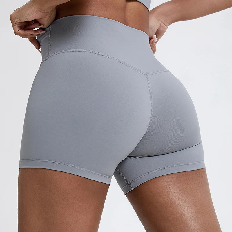 Hearuisavy Women's Sports Shorts Summer Running Fitness Shorts Gym High Waisted Yoga Pands Breathable Quick Dry Workout Leggings