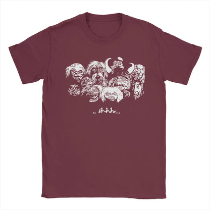 Profashion x Labyrinth Goblins T-Shirt for Men  Vintage 100% Cotton Tee Shirt Round Neck Short Sleeve T Shirt Gift Idea Tops