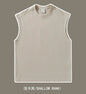 270gsm Summer Tank TopSleeveless T shirt 100% Cotton Solid Color Men Oversized Causal O-neck Basic T-shirt High Quality