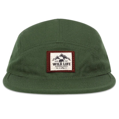 WILD LIFE Cotton 5 Panel Baseball Cap Snapback Caps Bone Gorras Hombre Originales Hip Hop Hats For Men Women Adjustable