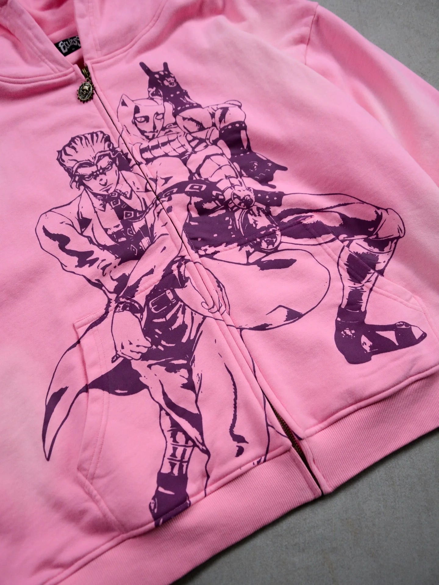 Jojo Bizarre Adventure Silver Chariot Zip Up Hoodies Women Y2k Oversized Hoodie Hip Hop Couples Harajuku Street Men Sweatshirt