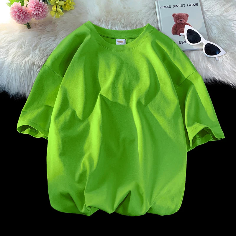 Men's T Shirt Casual Loose Cotton Short Sleeve T-Shirt Men Top Tee shirt Men