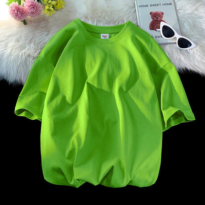 Men's T Shirt Casual Loose Cotton Short Sleeve T-Shirt Men Top Tee shirt Men