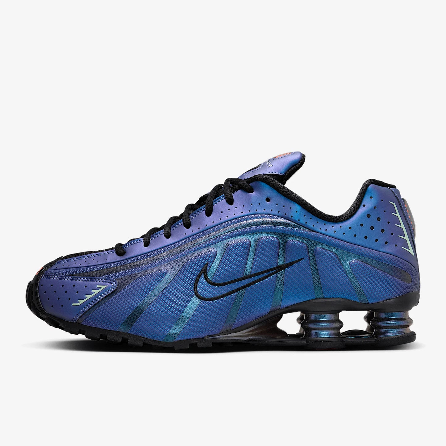 Nike genuine Shox R4 Men's Low-Top Shock-Absorbing Air Cushion Fashionable Running Shoes HQ3446-001