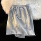 Brand Premium Waffle Casual Shorts Sport Loose Wide leg Running Shorts Letter Beach Baggy Board Cargo Shorts