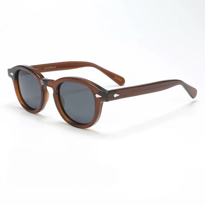 Johnny Depp Polarized Sunglasses Men Sun Glasses Woman Luxury Brand Vintage Acetate Frame Goggles