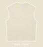 270gsm Summer Tank TopSleeveless T shirt 100% Cotton Solid Color Men Oversized Causal O-neck Basic T-shirt High Quality