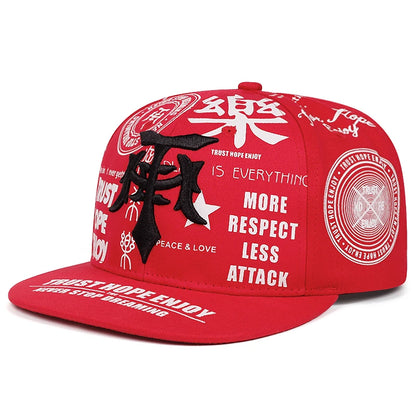 Fashionable Creative Baseball Hat T Graffiti Embroidery Street Hip Hop Hat Daily Casual Wear Sunshade Hat Flat Edge Hat