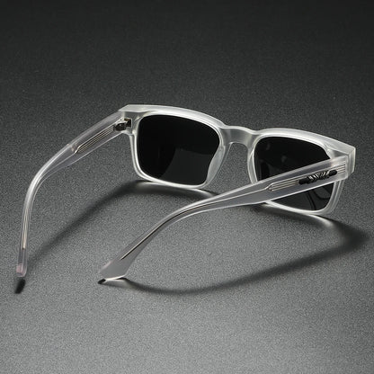 Quality Square Polarized Sunglasses Men Metal Core UV400 Unisex Sun Glasses Travel Hiking Beach Fishing Eyewear