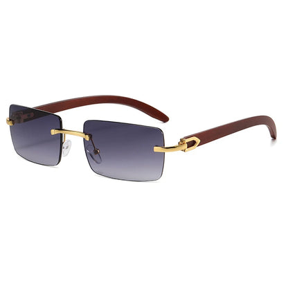Frameless Fashion Sunglasses for Unisex Vacation Casual Driving Sun Shades Classic Outdoor Vacation Riding Sun Glasses