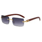 Frameless Fashion Sunglasses for Unisex Vacation Casual Driving Sun Shades Classic Outdoor Vacation Riding Sun Glasses