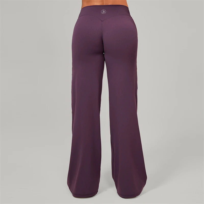 Women's Yoga Pants Versatile Loose Wide-Leggings Fitness Hip-Lifting Pants