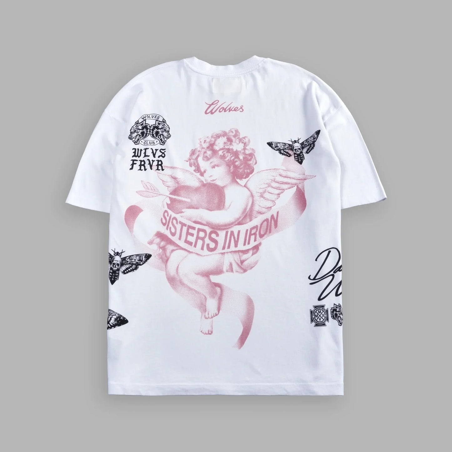 WOLVES CLUB Men T Shirt Sport Oversized Pure Cotton T-shirts Workout Gym Fitness New Short Sleeve Soft Tee Men Women Sport TEE