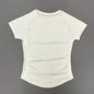 Histello Women Short Sleeve Sports T-Shirt Round Neck Breathable Stretchy Quick Dry Top Yoga Gym Running Fitness Activewear