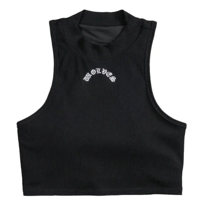 Wolf Head Fitness Yoga Bra Underwear Women's Sports Running Shock-proof Quick-drying Vest Sexy Backless