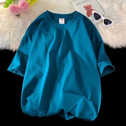 Men's T Shirt Casual Loose Cotton Short Sleeve T-Shirt Men Top Tee shirt Men
