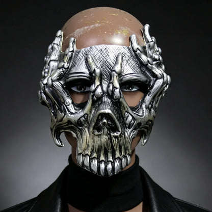 Skull Mask Bone Skeleton Headpiece for Halloween Party Costume Haunted House